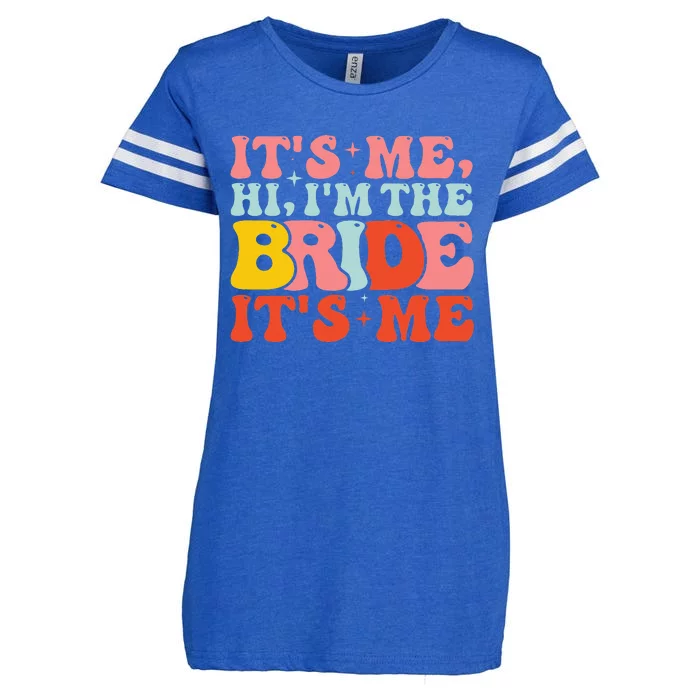 Hi It's Me Hi I'm The Bride It's Me Enza Ladies Jersey Football T-Shirt