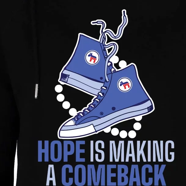 Hope Is Making A Comeback Chucks And Pearls Womens Funnel Neck Pullover Hood