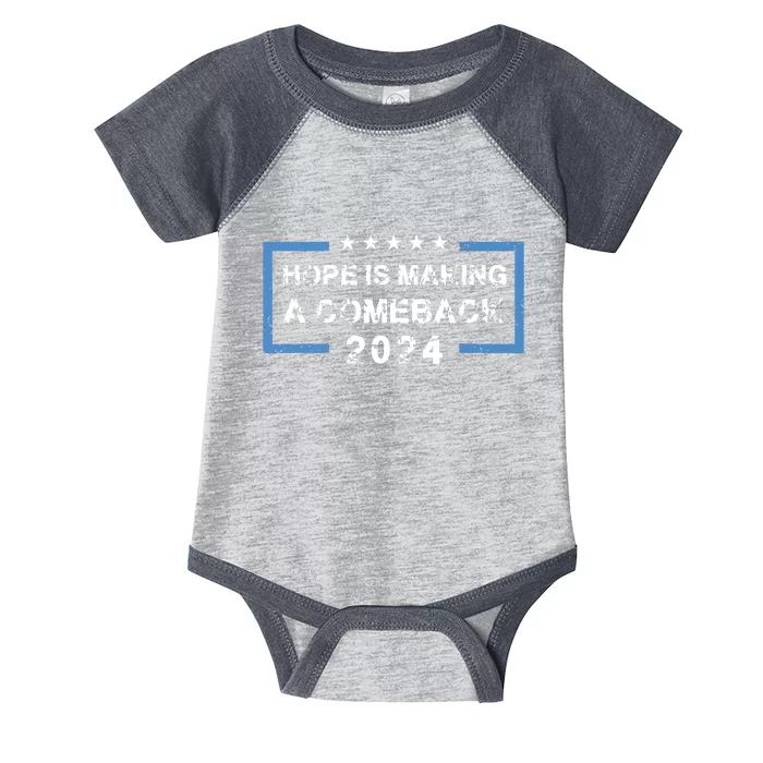 Hope Is Making A Comeback Democrats Vintage 2024 Infant Baby Jersey Bodysuit