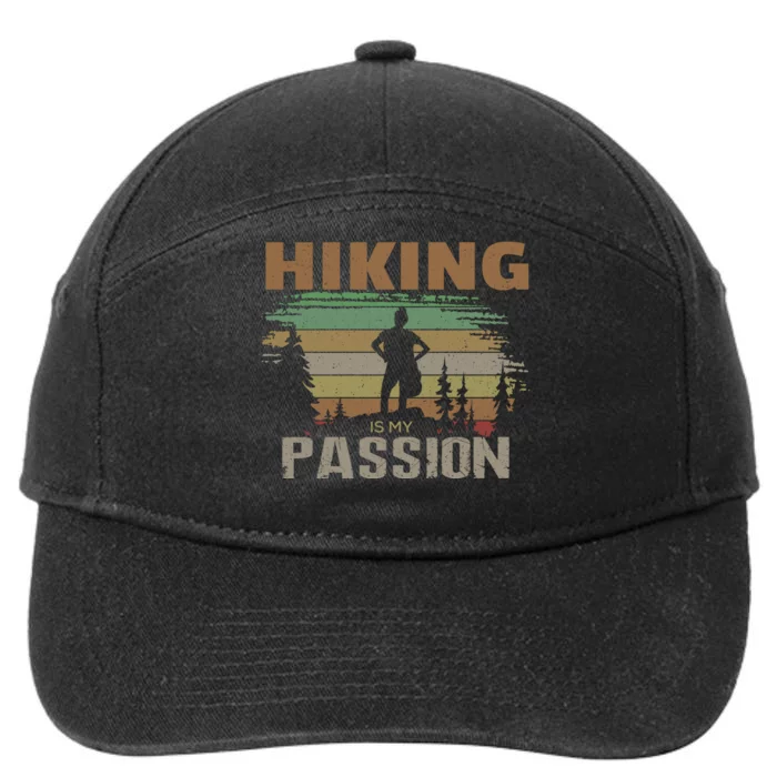 Hiking Is My Passion 7-Panel Snapback Hat