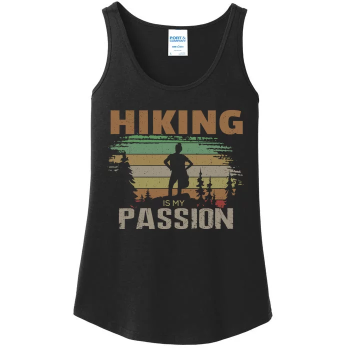 Hiking Is My Passion Ladies Essential Tank