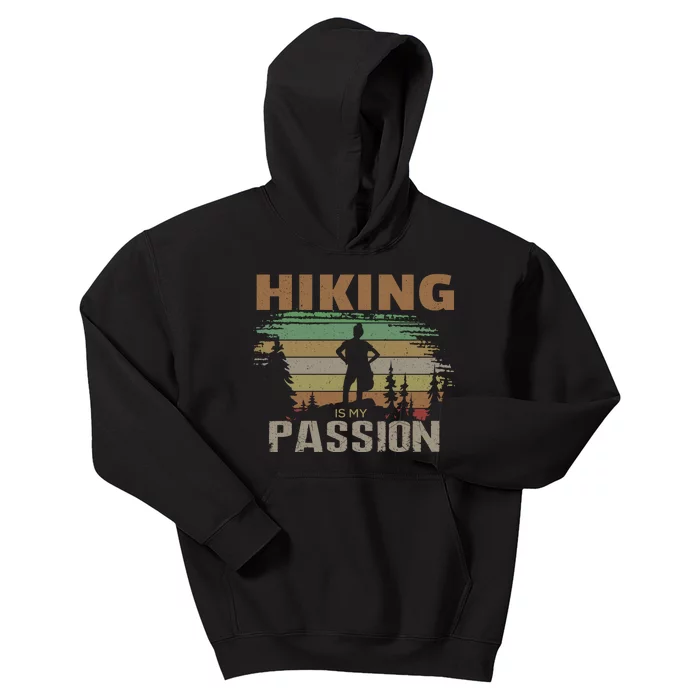 Hiking Is My Passion Kids Hoodie