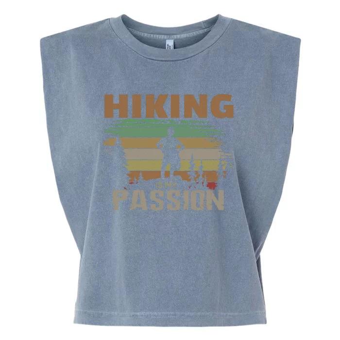 Hiking Is My Passion Garment-Dyed Women's Muscle Tee