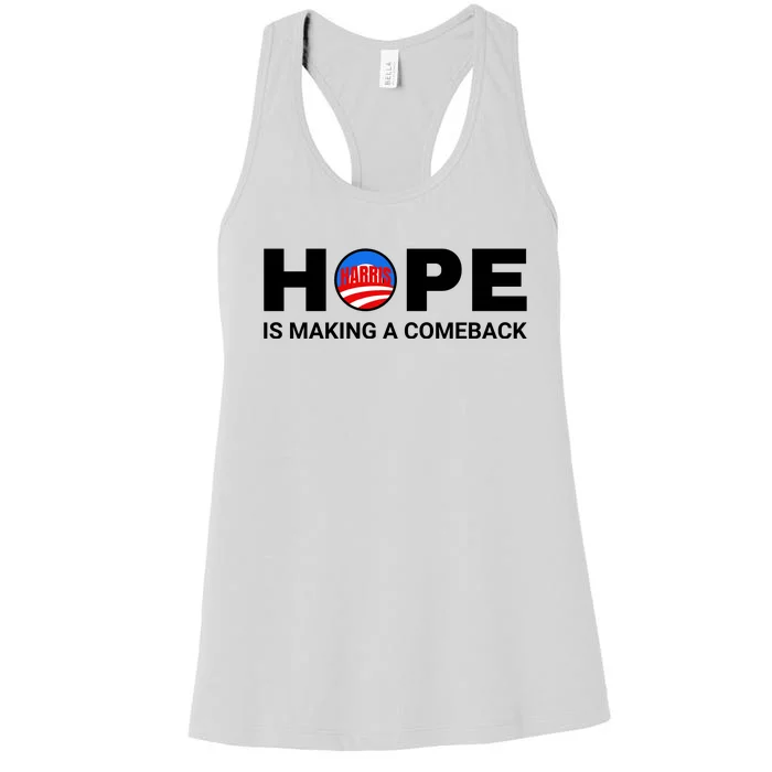 Hope Is Making A Comeback Harris Walz Women's Racerback Tank