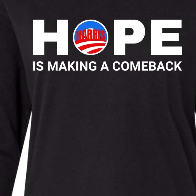 Hope Is Making A Comeback Harris Walz Womens Cotton Relaxed Long Sleeve T-Shirt