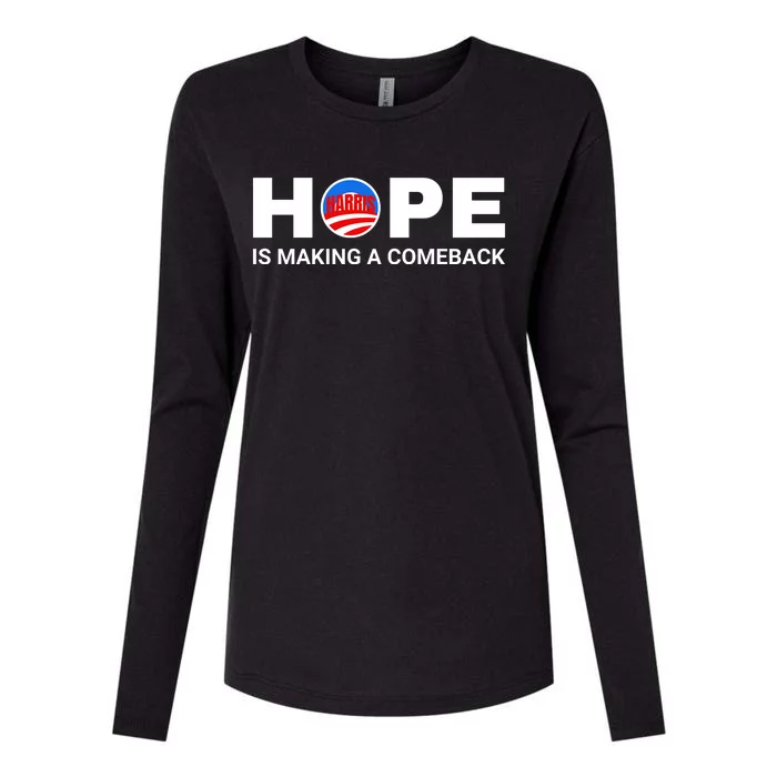 Hope Is Making A Comeback Harris Walz Womens Cotton Relaxed Long Sleeve T-Shirt