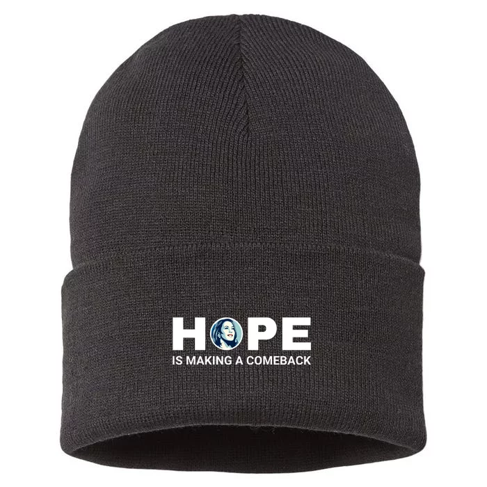 Hope Is Making A Comeback Harris Walz Sustainable Knit Beanie