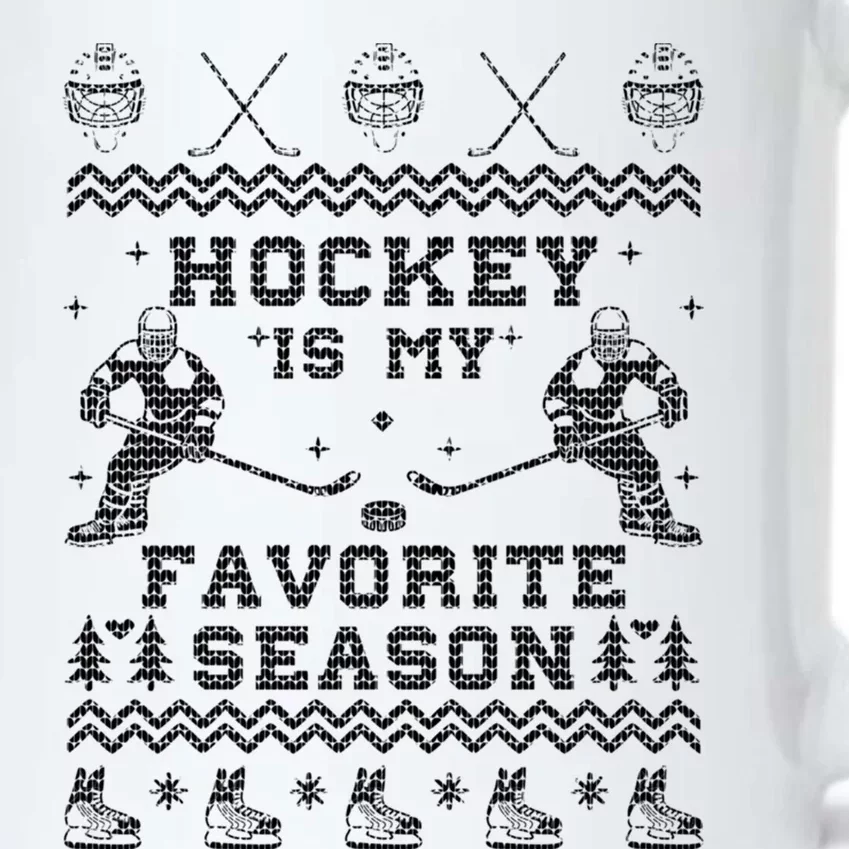 Hockey Is My Favorite Season Funny Xmas Funny Gift Gift Black Color Changing Mug