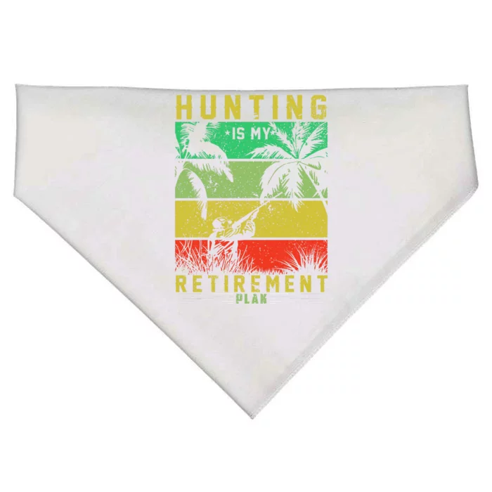 Hunting Is My Retirement Plan USA-Made Doggie Bandana