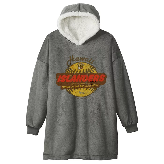 Hawaii Islanders Minor League Baseball Team Distressed Hooded Wearable Blanket