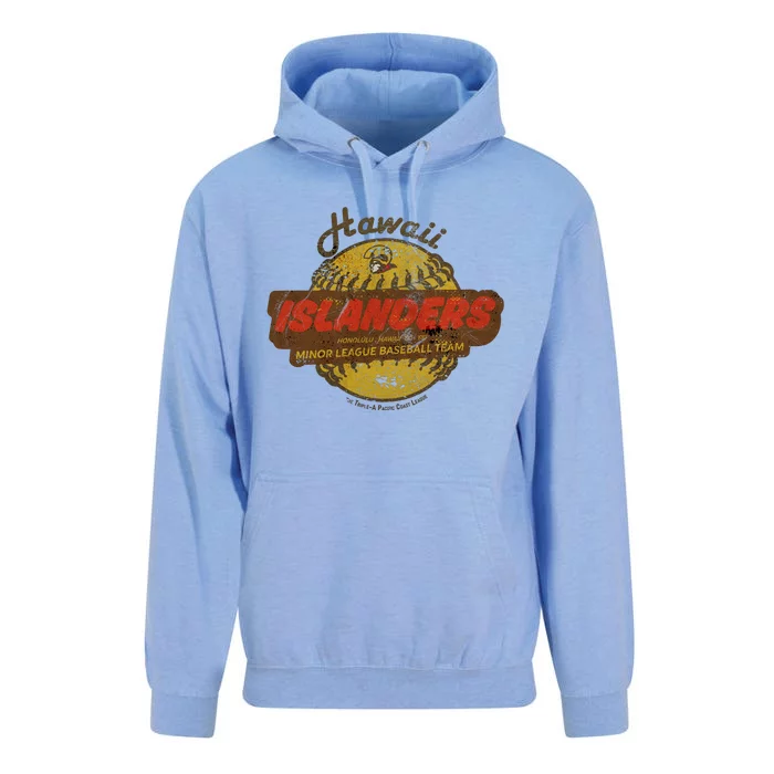 Hawaii Islanders Minor League Baseball Team Distressed Unisex Surf Hoodie