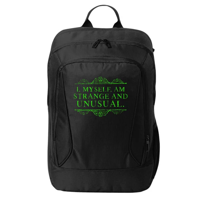 Halloween I Myself Am Strange And Unusual City Backpack