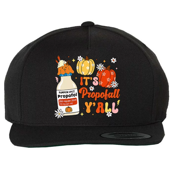 Halloween Icu Nurse Its Propofall YAll Crna Icu Fall Autumn Wool Snapback Cap