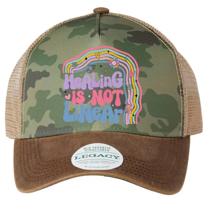 Healing Is Not Linear Mental Health Awareness Month Legacy Tie Dye Trucker Hat