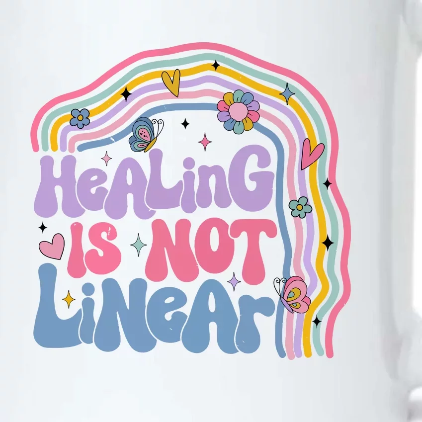 Healing Is Not Linear Mental Health Awareness Month Black Color Changing Mug