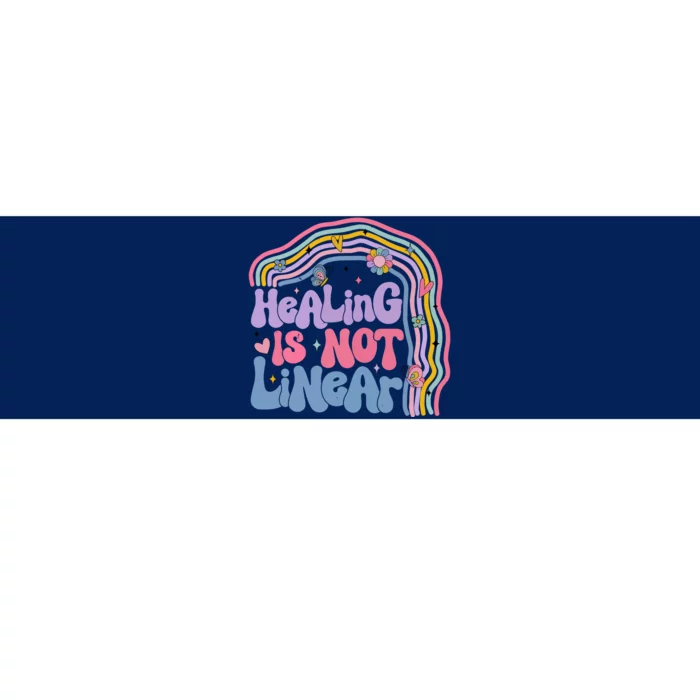 Healing Is Not Linear Mental Health Awareness Month Bumper Sticker