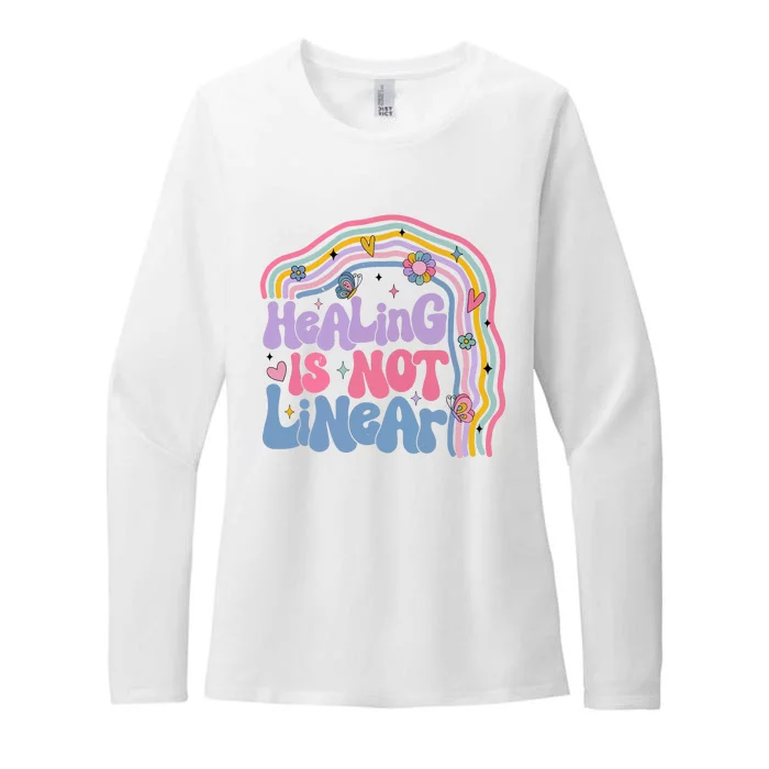 Healing Is Not Linear Mental Health Awareness Month Womens CVC Long Sleeve Shirt