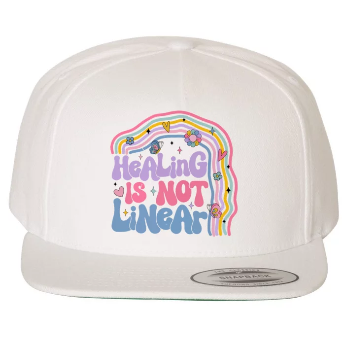 Healing Is Not Linear Mental Health Awareness Month Wool Snapback Cap