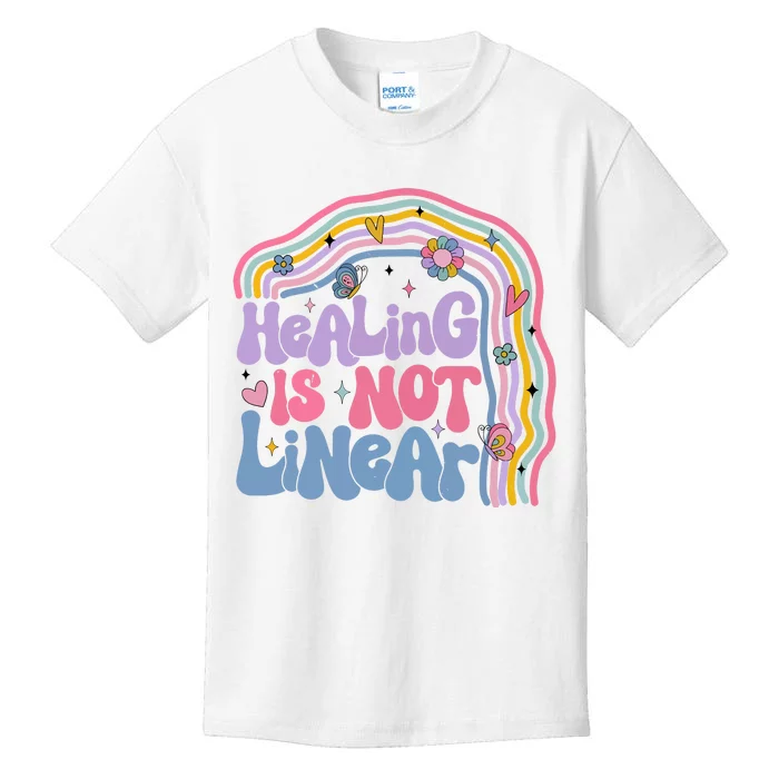 Healing Is Not Linear Mental Health Awareness Month Kids T-Shirt