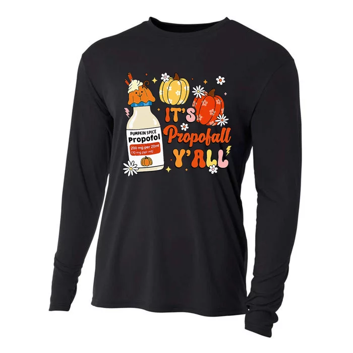 Halloween Icu Nurse Its Propofall YAll Crna Icu Fall Autumn Cooling Performance Long Sleeve Crew