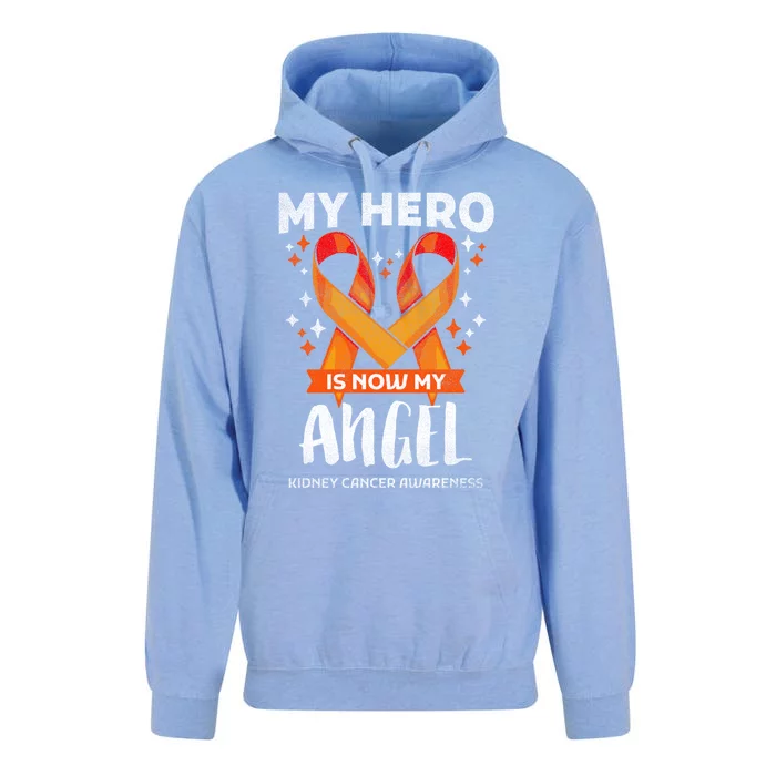 Hero Is Now My Angel Ney Cancer Awareness Support Gift Unisex Surf Hoodie