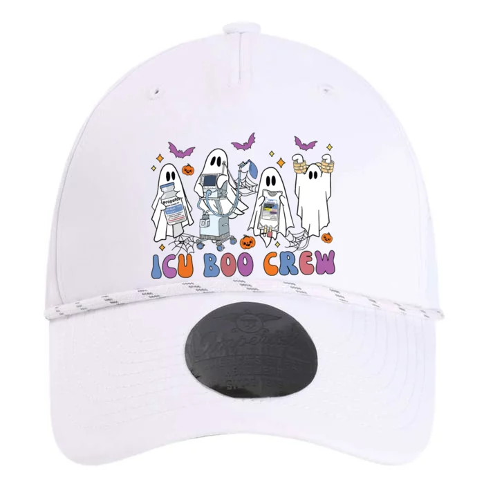 Halloween Icu Nurse Retro Icu Boo Crew Boo Ghosts Cropped Performance The Dyno Cap