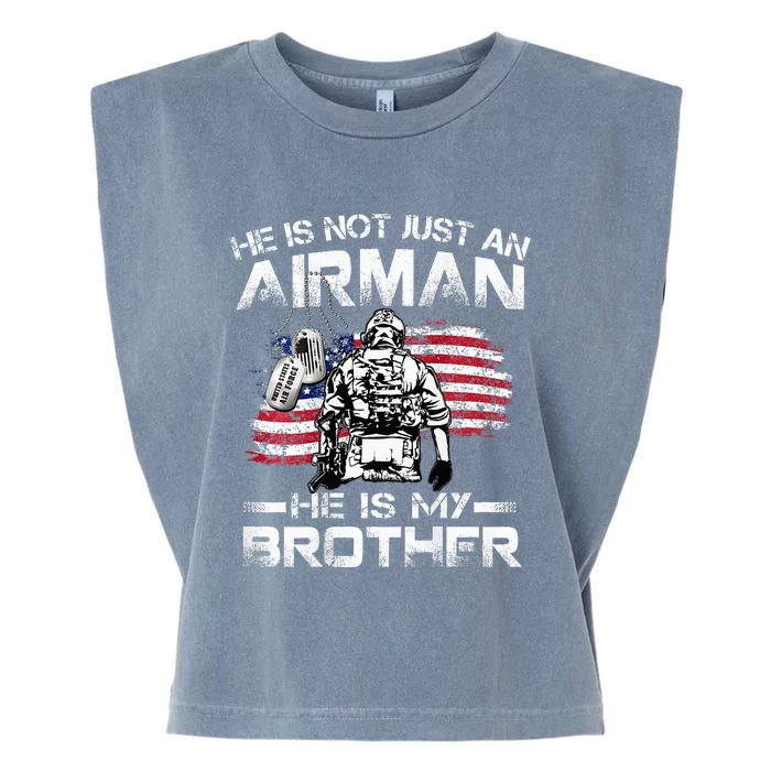 He Is Not Just An Airman He Is My Brother Usaf Graduation Garment-Dyed Women's Muscle Tee