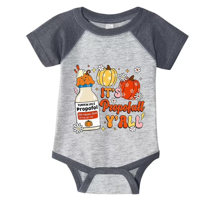 Halloween Icu Nurse Its Propofall YAll Crna Icu Fall Autumn Infant Baby Jersey Bodysuit