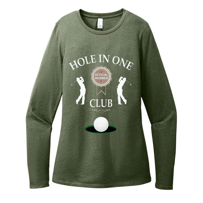 Hole In One Club Funny Golf Humor Womens CVC Long Sleeve Shirt