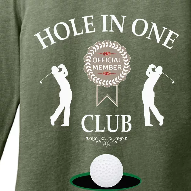 Hole In One Club Funny Golf Humor Womens CVC Long Sleeve Shirt