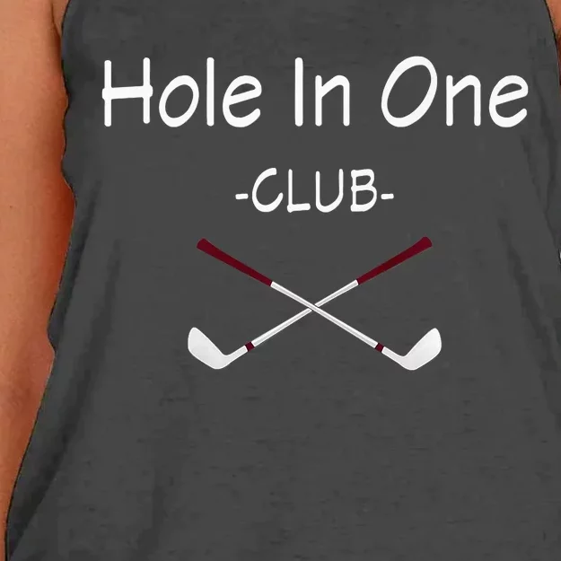 Hole In One Club Golf Women's Knotted Racerback Tank