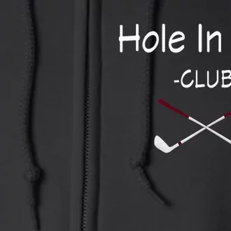 Hole In One Club Golf Full Zip Hoodie