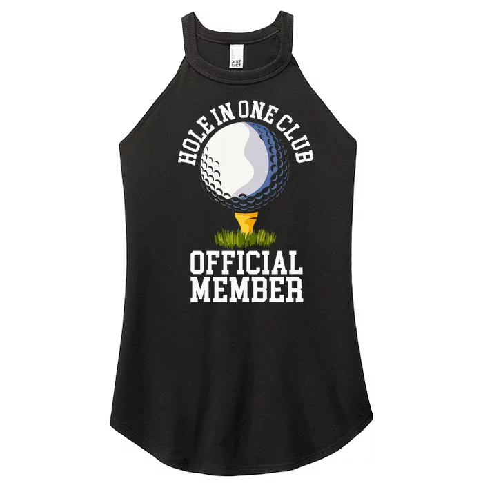 Hole In One Club Golf Club Golfer Hole In One Women’s Perfect Tri Rocker Tank