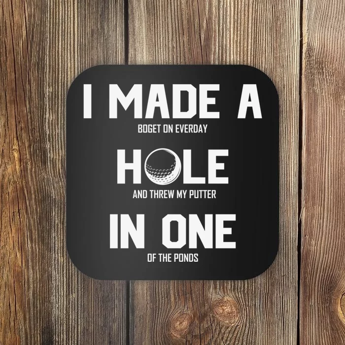 Hole In One Golf Gag Coaster