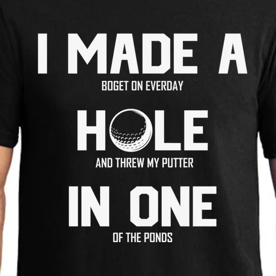 Hole In One Golf Gag Pajama Set