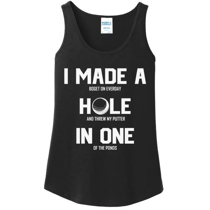 Hole In One Golf Gag Ladies Essential Tank