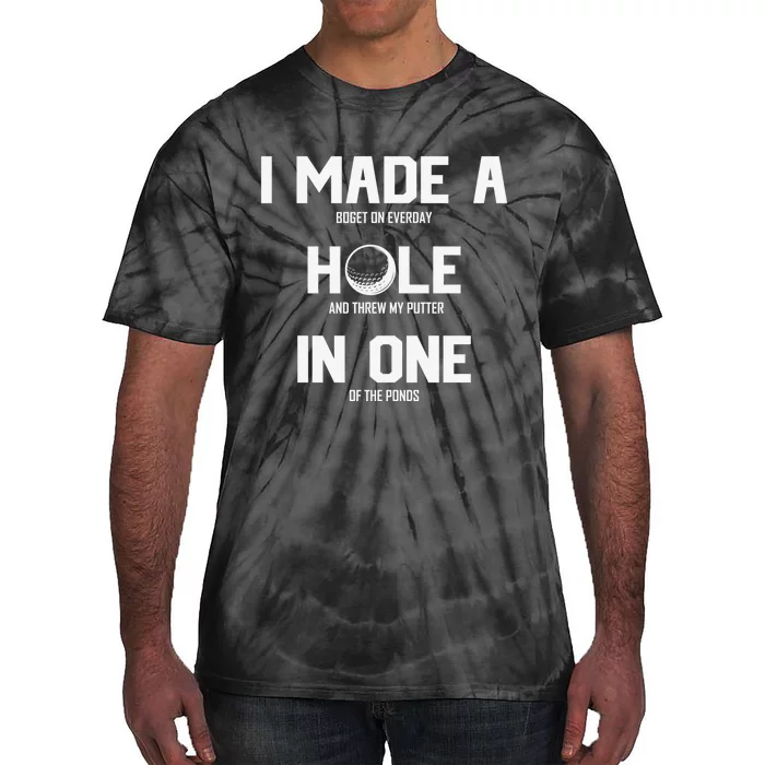 Hole In One Golf Gag Tie-Dye T-Shirt