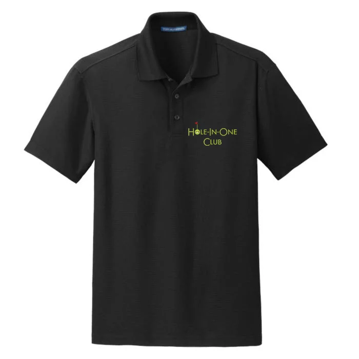 Hole In One Club Golfing Graphic Design Golf Hole In One Dry Zone Grid Performance Polo