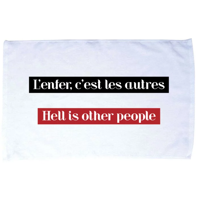 Hell Is Other People Microfiber Hand Towel