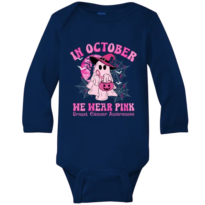 Halloween In October We Wear Baby Long Sleeve Bodysuit