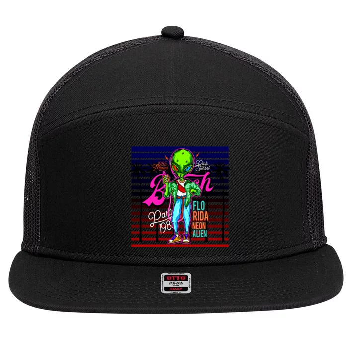 Hip Alien 7 Panel Mesh Trucker Snapback Hat