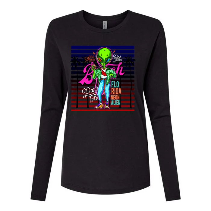 Hip Alien Womens Cotton Relaxed Long Sleeve T-Shirt