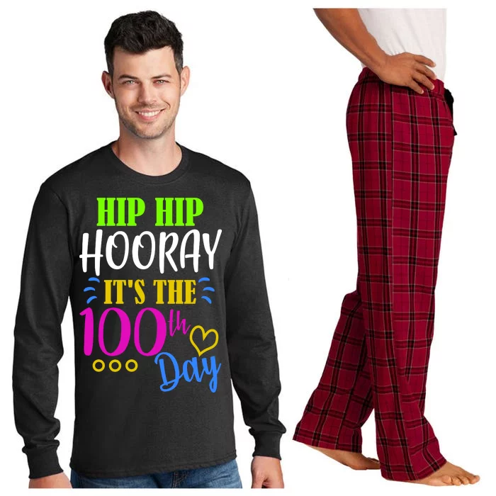 HIP HIP Hooray Its The 100th Day Of School Long Sleeve Pajama Set