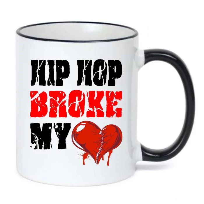 Hip Hop Broke My Heart Black Color Changing Mug