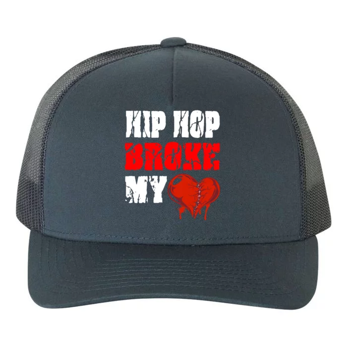 Hip Hop Broke My Heart Yupoong Adult 5-Panel Trucker Hat