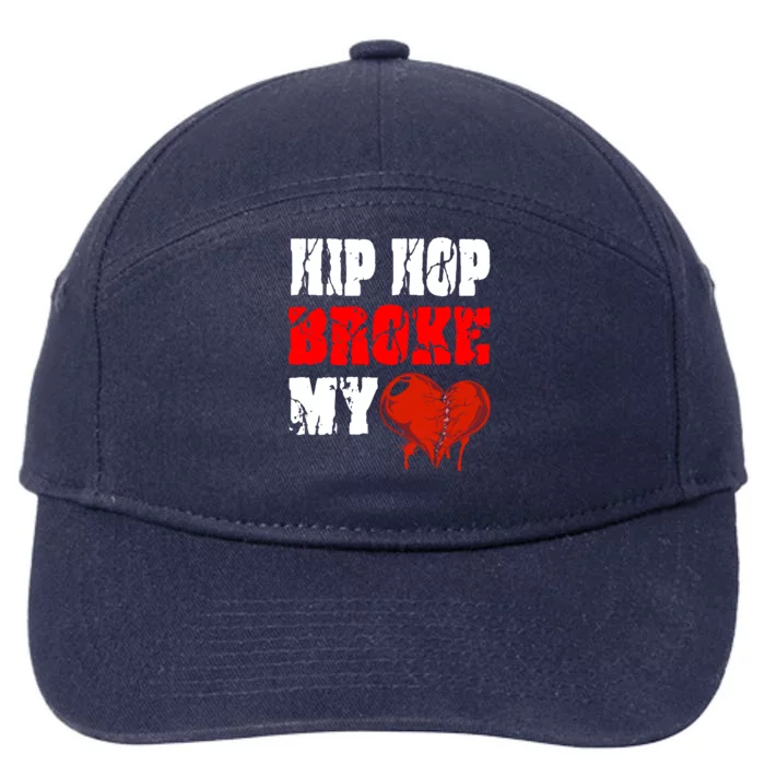 Hip Hop Broke My Heart 7-Panel Snapback Hat