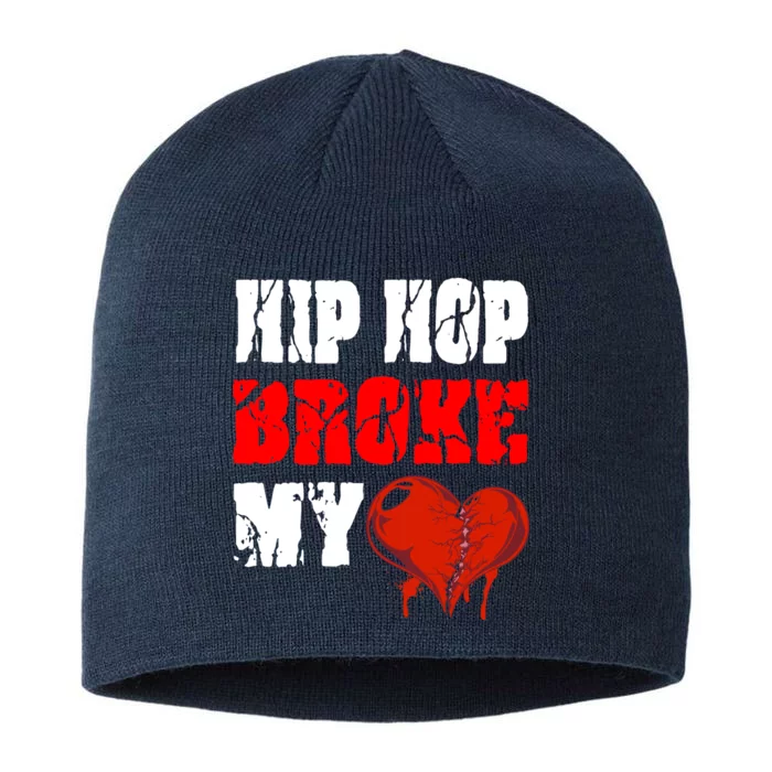 Hip Hop Broke My Heart 8 1/2in Sustainable Knit Beanie