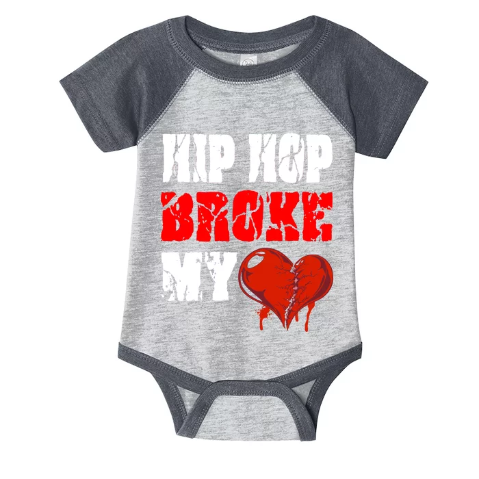 Hip Hop Broke My Heart Infant Baby Jersey Bodysuit