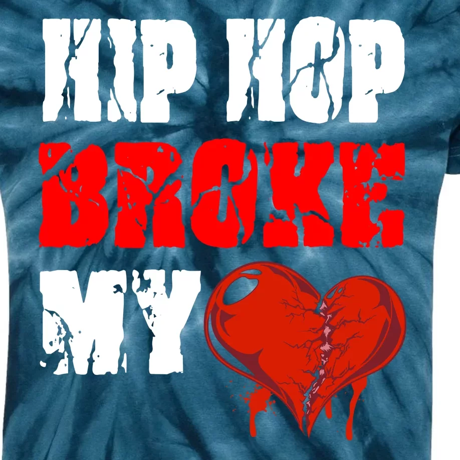 Hip Hop Broke My Heart Kids Tie-Dye T-Shirt