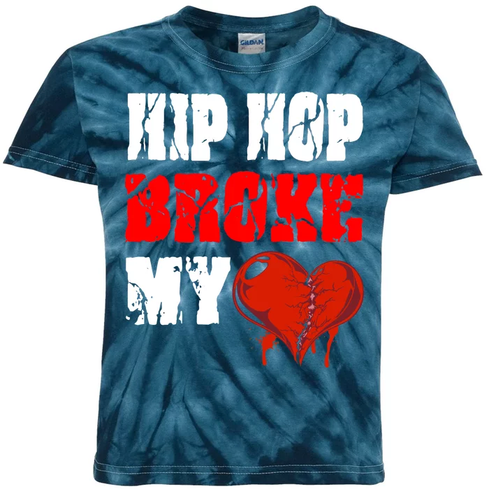 Hip Hop Broke My Heart Kids Tie-Dye T-Shirt